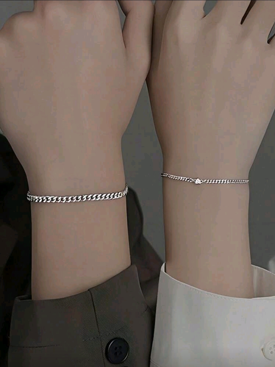 PULSERA PARA PAREJA FINAS SENCILLAS P36